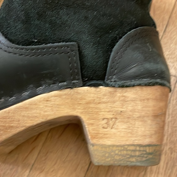SVEN Shearling clog booties - Picture 4 of 8
